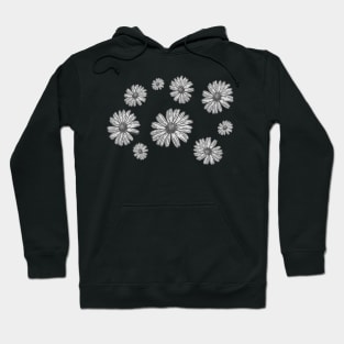 Floral Daisy Pattern - Stylish Hoodie